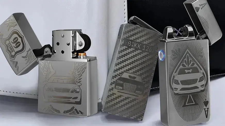 Lighter Stainless Steel Engraving