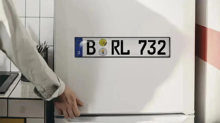 KFZ sticker and KFZ magnet