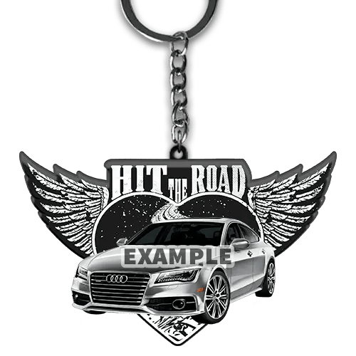 Heart Keychain Car