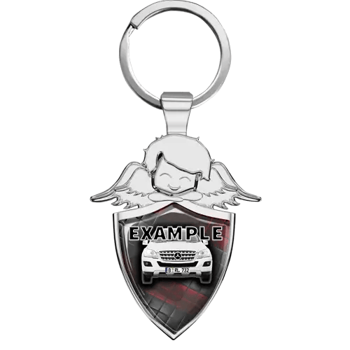 Guardian Angel Keychain Shild