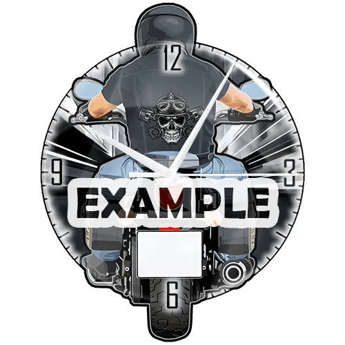 Wall Clock Motorcycle Name