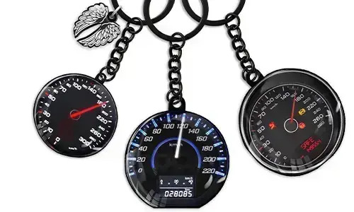 Nøglering Speedometer belagt