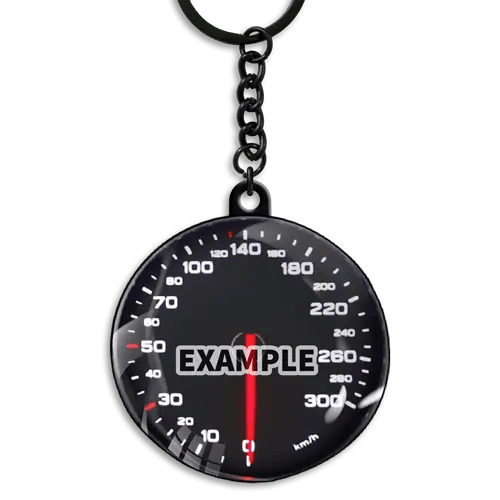 Nøglering Speedometer belagt