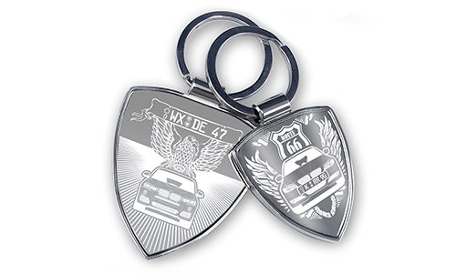 Breloczek w kształcie tarczy premium