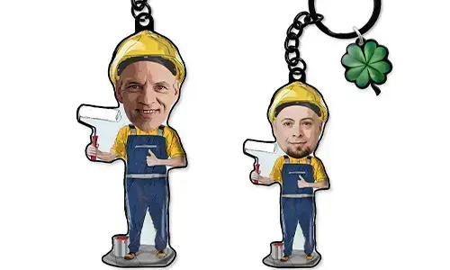 Personlig tastaturtegneserie Profession Maler