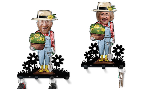 Porte-clés Personnalisé BD Hobby - Jardinier
