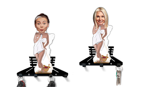Porte-clés Personnalisé BD Hobby - Sauna