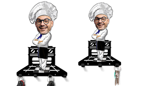 Porte-clés Personnalisé BD Profession - Chef cuisinier