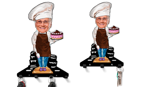 Porte-clés Personnalisé BD Profession - Pâtissier