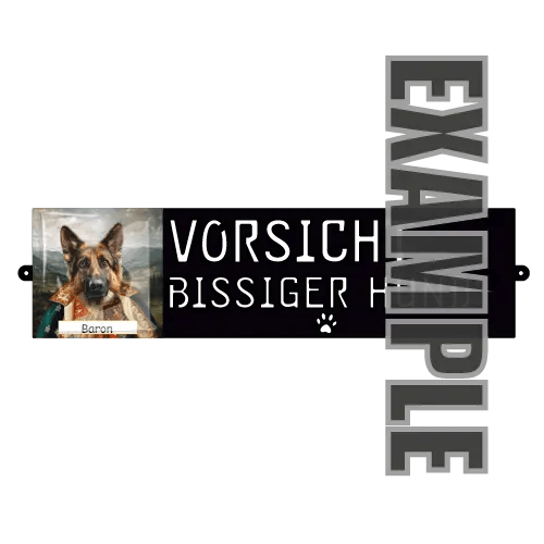 Cartello di avvertimento per cane Petline Royal