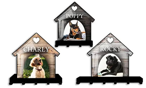 Portachiavi da parete personalizzato con cane
