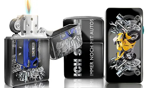 Feuerzeug Edelstahl Tuning