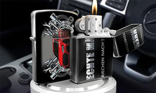 feuerzeuge selbst bedrucken Feuerzeug Edelstahl Tuning in dem Wagen feuerzeug online gestalten