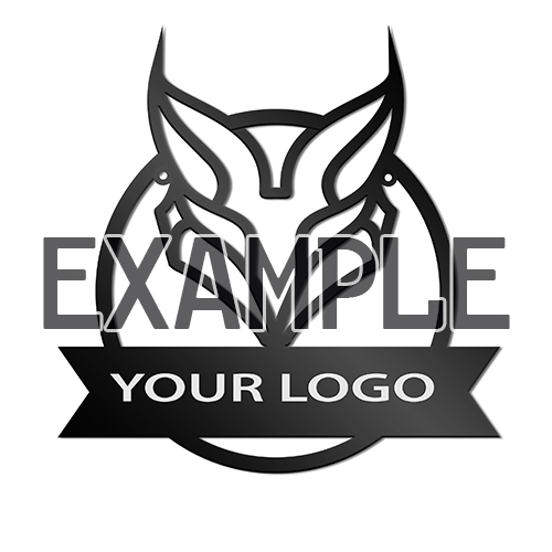 Logotipo metálico con iluminación LED