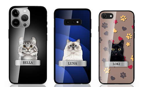 Unikalna obudowa na telefon z zdjęciem kota i jego ksywką - świetny prezent!