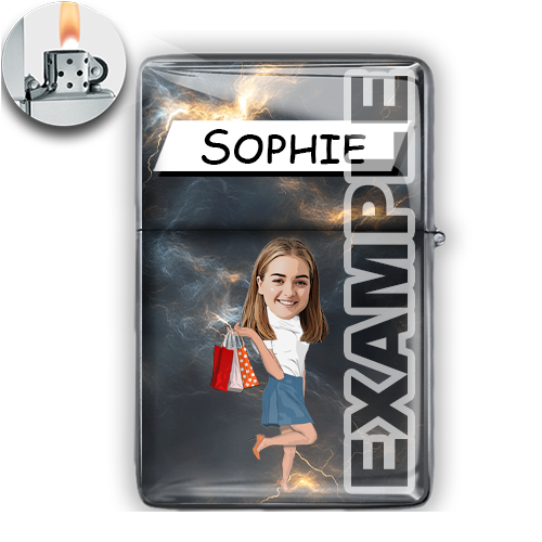 Accendino personalizzato a fumetti Hobby Professione