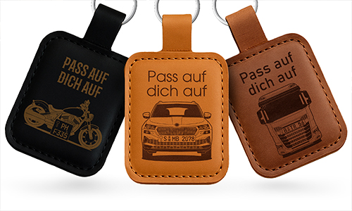 Real Leather Keychain