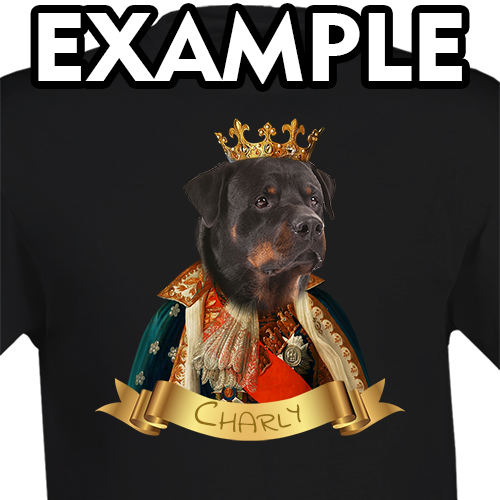 T-shirts Royal Portrait Dog And Cat