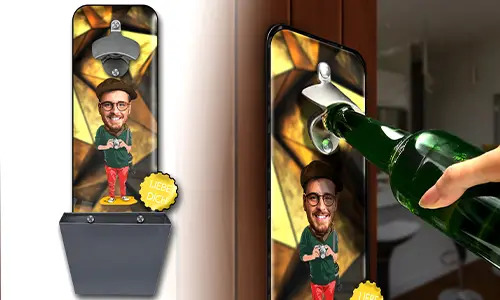 galleria-apriscatole-da-parete-personalizzato-con-raccoglitore-di-tappi-fumetti-hobby-professione-1