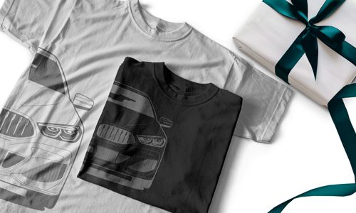  T-shirt med bildesign til din kæreste