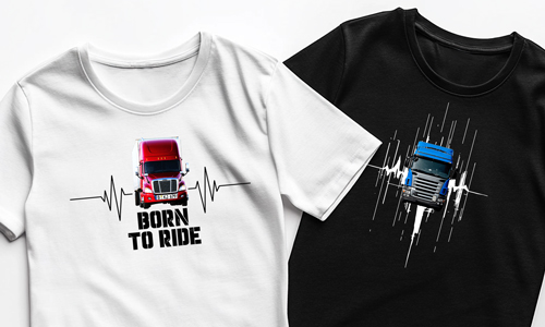 Maglietta personalizzata con foto del camion e targa! Regalo unico!