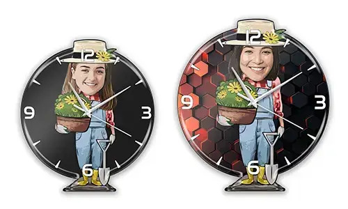 Orologio da Parete Personalizzato Fumetto Hobby - Giardiniere