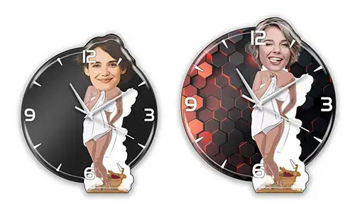 Orologio da Parete Personalizzato Fumetto Hobby - Sauna