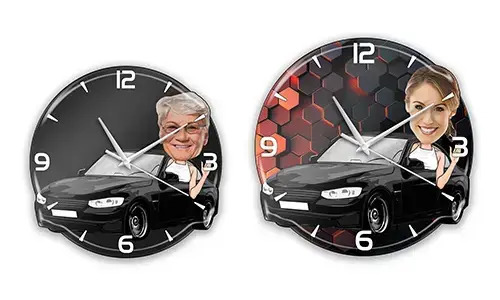 Orologio da Parete Personalizzato Fumetto Hobby - Donna Auto