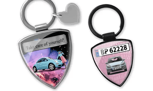 Keychain shield - gift for your girlfriend