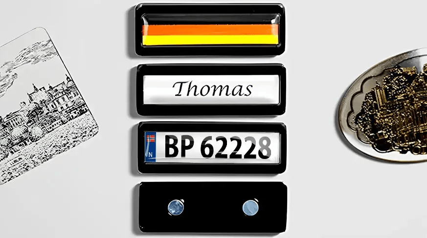 Magnet license plate