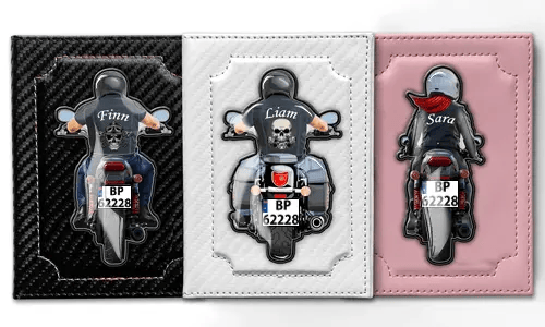 Køretøjsdokumentcover - Motorcykel - Navn