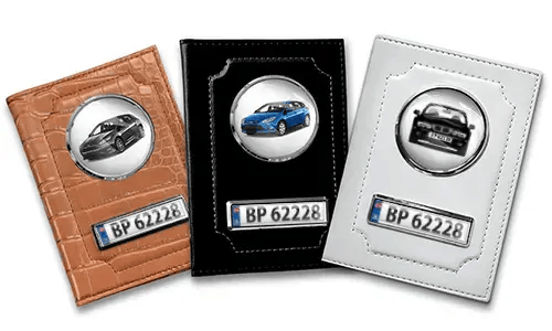 Personalized car document holder