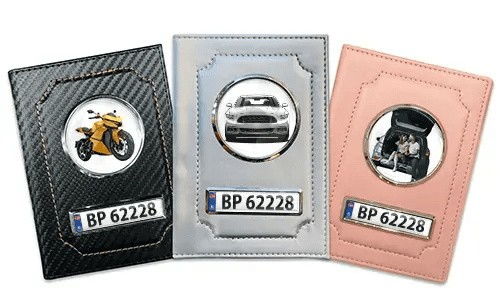 Personalized car document holder
