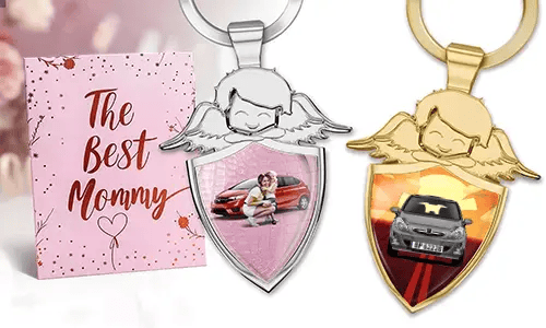 Llavero de ángel personalizado - regalo para tu madre