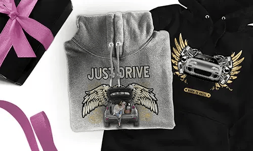 Sudadera personalizada con motivo de coche - regalo para tu hija