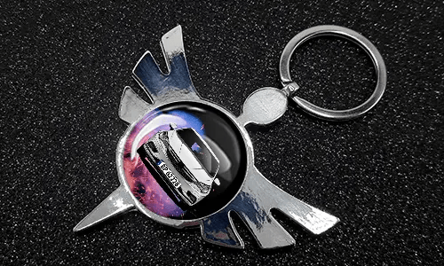 Andělská klíčenka - kulatá