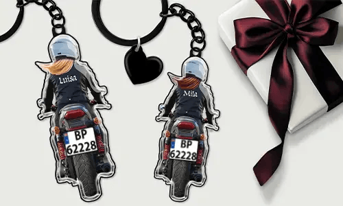 Brelok do motocykla z imieniem dla twojej babci