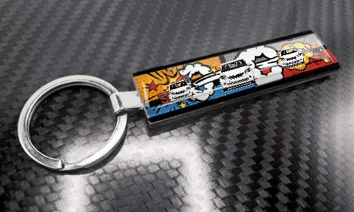Comic XL-Slim Keychain