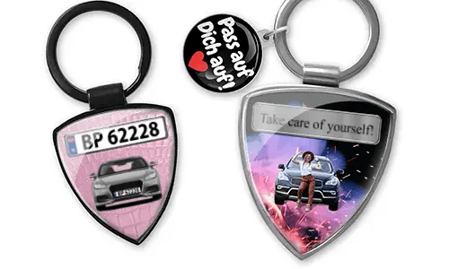 Klíčenka štít - jedinečný dárek pro tvou dceru