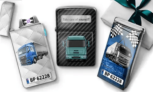 Accendino personalizzato per gli amanti dei camion