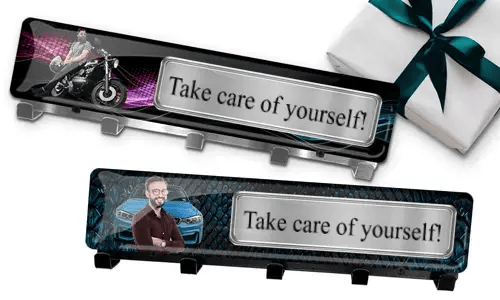 Llavero con foto de tu hermano y matrícula