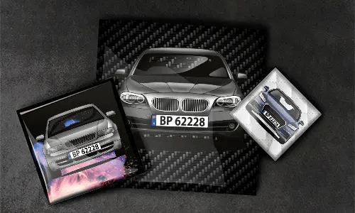 Magnet firkantet uden ramme