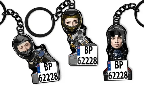 Motorcycle Keychain Rider Photo Sport