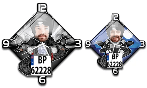 Wanduhr Motorrad