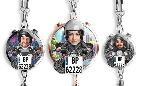 Car Air Freshener With Motorcycle Driver