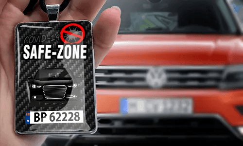 Safe – Zone Autospiegelanhänger - Leder