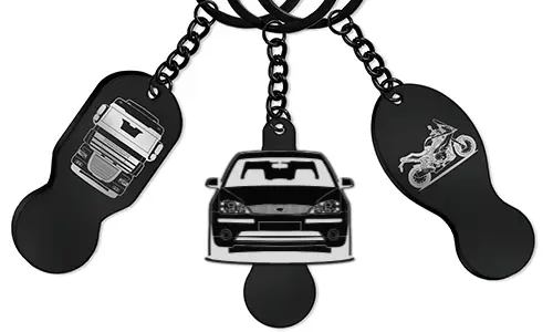 Handlebrikke med gravering