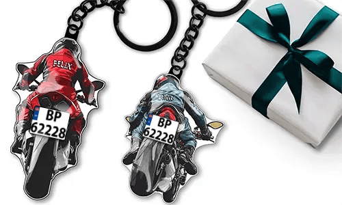 Llavero de moto deportiva – regalo para tu hermano
