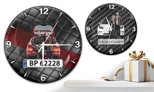 Orologio da parete Coolline con auto/foto per le coppie
