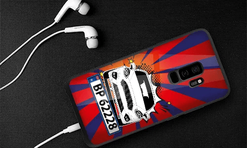 personalisierte handyhülle mit dem Handy und Kopfhöhrer handyhülle motorrad